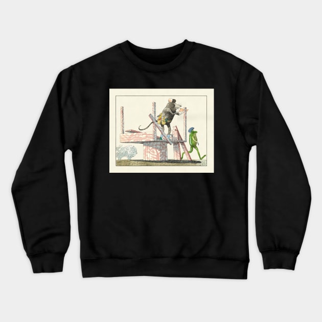 Mighty Mizzling Mouse and the Red Cabbage House Crewneck Sweatshirt by FrisoHenstra